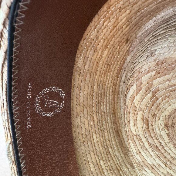 Mexican Palm-Leaf Cowboy Hat, Straw, Leather Band Size 54 (US 6 3/4) - Picture 5 of 9